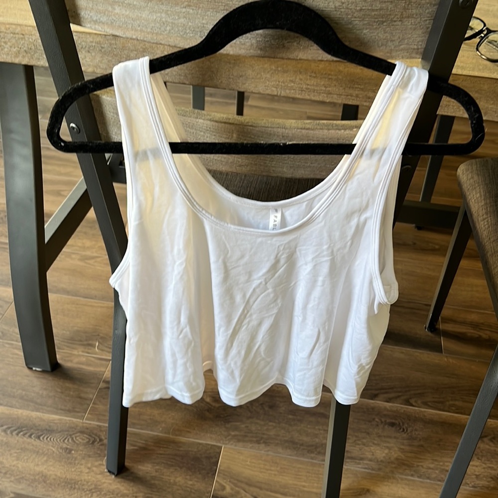 Medium White Fabletics Workout Tank